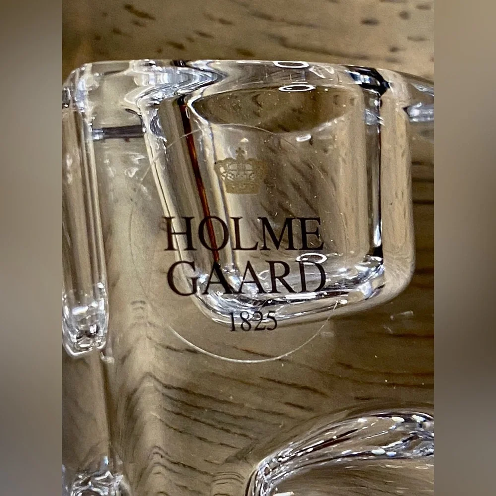Holmegaard Balance Vase/Candlesticks Candle Holders Combo Pair‎